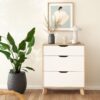IKAST Chest of 3 Drawers in Jackson Hickory & White - Image 9