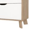 IKAST Chest of 3 Drawers in Jackson Hickory & White - Image 7