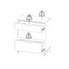 IKAST Chest of 3 Drawers in Jackson Hickory & White - Image 14