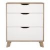 IKAST Chest of 3 Drawers in Jackson Hickory & White - Image 2
