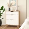 IKAST Chest of 3 Drawers in Jackson Hickory & White - Image 10