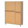 IKAST Wardrobe 3 Doors 2 Drawers & Mirror in Jackson Hickory & White - Image 5