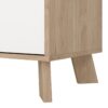 IKAST Sideboard 4 Doors 1 Drawer in Jackson Hickory & White - Image 7