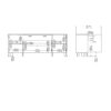 IKAST Sideboard 4 Doors 1 Drawer in Jackson Hickory & White - Image 12