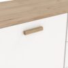 IKAST Sideboard 2 Doors 3 Drawers in Jackson Hickory & White - Image 8