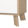 IKAST Sideboard 2 Doors 1 Drawer in Jackson Hickory & White - Image 7