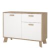 IKAST Sideboard 2 Doors 1 Drawer in Jackson Hickory & White - Image 3