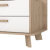 IKAST TV Unit with 1 Door 2 Drawers in Jackson Hickory & White - Image 7