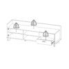 IKAST TV Unit with 1 Door 2 Drawers in Jackson Hickory & White - Image 13
