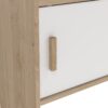 IKAST TV Wall Unit with 2 Sliding Doors in Jackson Hickory & White - Image 8