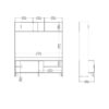 IKAST TV Wall Unit with 2 Sliding Doors in Jackson Hickory & White - Image 13