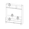 IKAST TV Wall Unit with 2 Sliding Doors in Jackson Hickory & White - Image 14