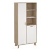 IKAST China Cabinet with 2 Doors in Jackson Hickory & White