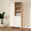 IKAST China Cabinet with 2 Doors in Jackson Hickory & White - Image 9