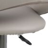 PLUMP Light Grey Swivel Bar Stool with Open Back - Image 4