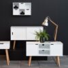 MITRA 2 Doors Sideboard in White - Image 8