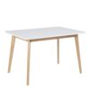 RAVEN Dining Table in White & Oak