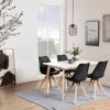 RAVEN Dining Table in White & Oak - Image 3