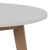 RAVEN Small Round Dining Table in White & Oak - Image 6