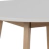 RAVEN Small Round Dining Table in White & Oak - Image 3