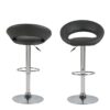 PLUMP Black Swivel Bar Stool with Open Back - Image 2