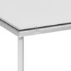 CROSS Square Metal Side Table with Glass Top - Image 4