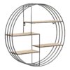 DARKENBERG Round Metal Wall Shelf
