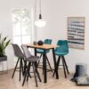 CHARA Bar Table in Black & Oak - Image 8