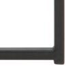 CROSS Round Metal Side Table with Smoked Glass Top - Image 5