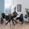 I_DUNCAN Round Dining Table in Black - Image 7