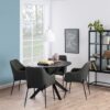 I_DUNCAN Round Dining Table in Black - Image 5