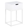 MITRA 1 Drawer Bedside Table in White