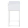MITRA 1 Drawer Bedside Table in White - Image 3