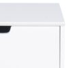 MITRA 1 Drawer Bedside Table in White - Image 6
