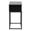 MITRA 1 Drawer Bedside Table in Black - Image 3