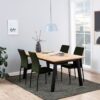 BRIGHTON Dining Table 180x95cm in Oak with Herringbone Effect - Image 9