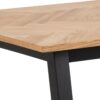 BRIGHTON Dining Table 180x95cm in Oak with Herringbone Effect - Image 3