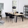 BRIGHTON Dining Table 220x95cm in Oak with Herringbone Effect - Image 8