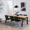 BRIGHTON Dining Table 220x95cm in Oak with Herringbone Effect - Image 10