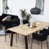 BRIGHTON Dining Table 220x95cm in Oak with Herringbone Effect - Image 11