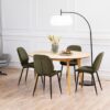 FEMKE Dining Chairs in Olive Green - Set of 4 - Image 8
