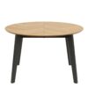 GEORGETOWN Round Extending Dining Table in Oak & Black - Image 2