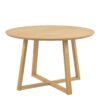 MALIKA Round Dining Table in Oak