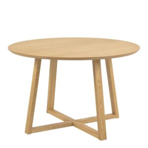 MALIKA Round Dining Table in Oak