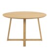MALIKA Round Dining Table in Oak - Image 2