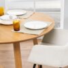 MALIKA Round Dining Table in Oak - Image 5