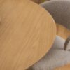 MALIKA Round Dining Table in Oak - Image 4