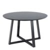 MALIKA Round Dining Table in Black