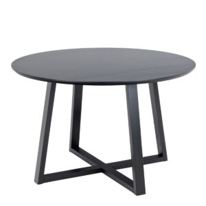 MALIKA Round Dining Table in Black