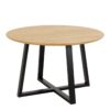 MALIKA Round Dining Table in Wild Oak